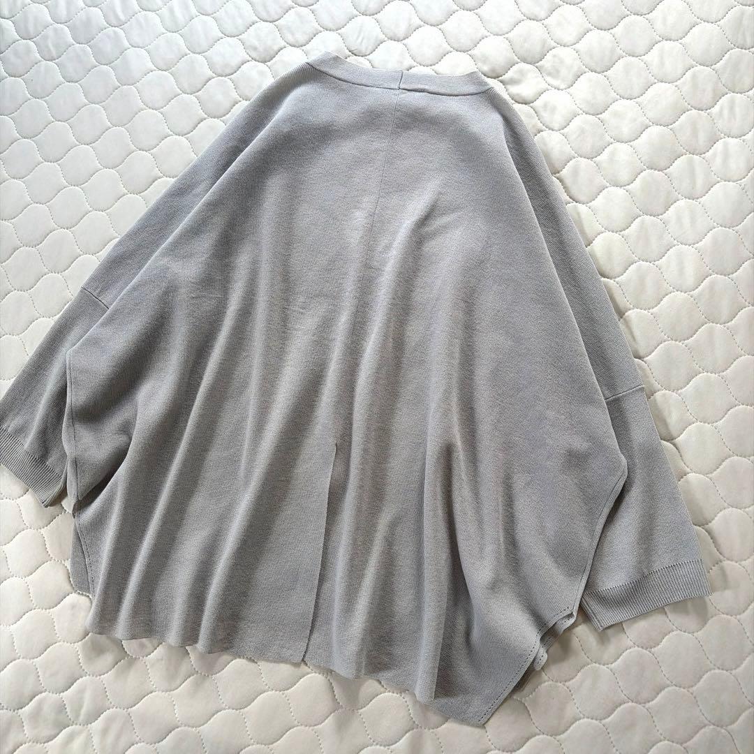 BEARDSLEY サラッとカーディガン　ハオリ　ライトグレー　FREEサイズ