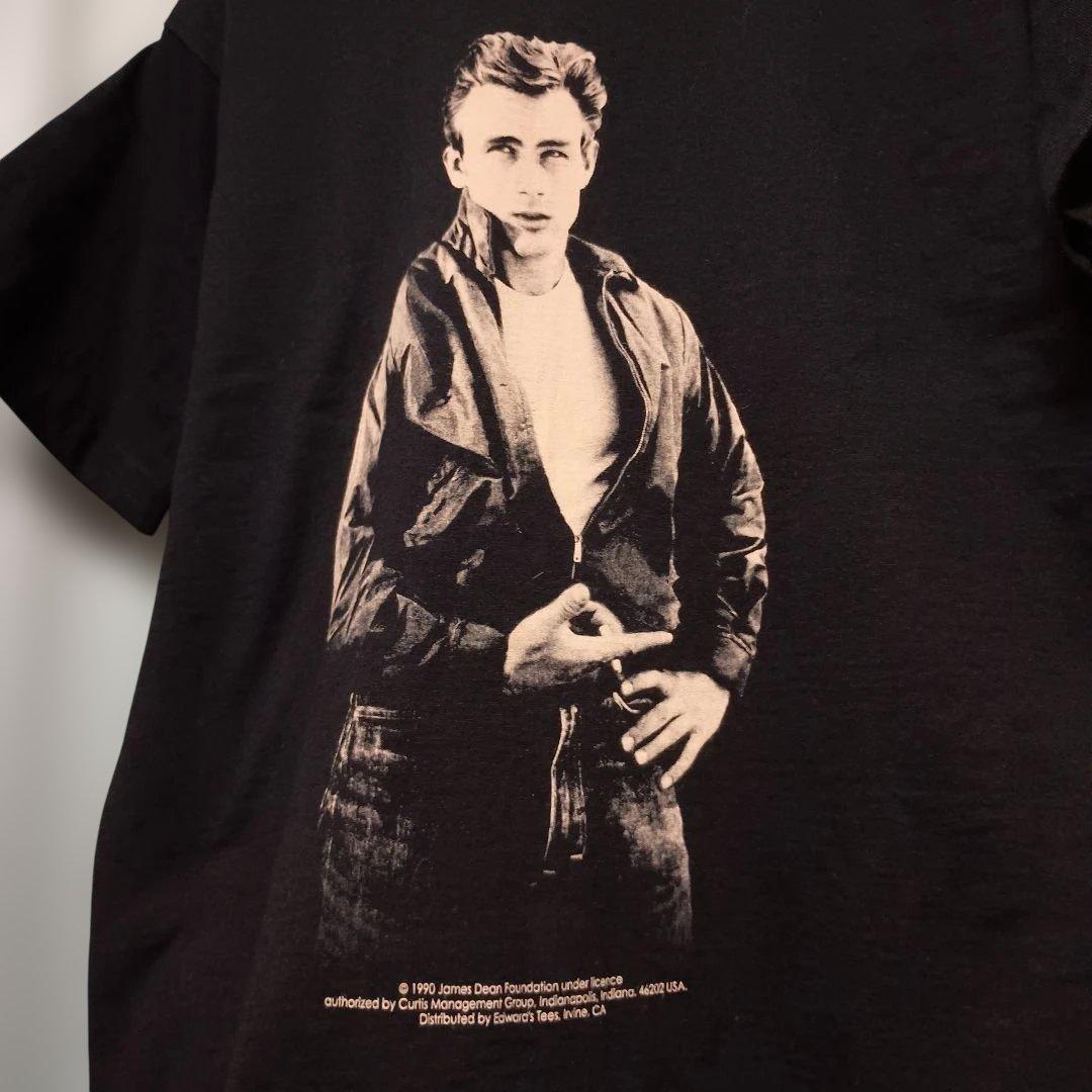 1990年 ジェームズ・ディーン Tシャツ 黒 女の子が着てもお洒落さん