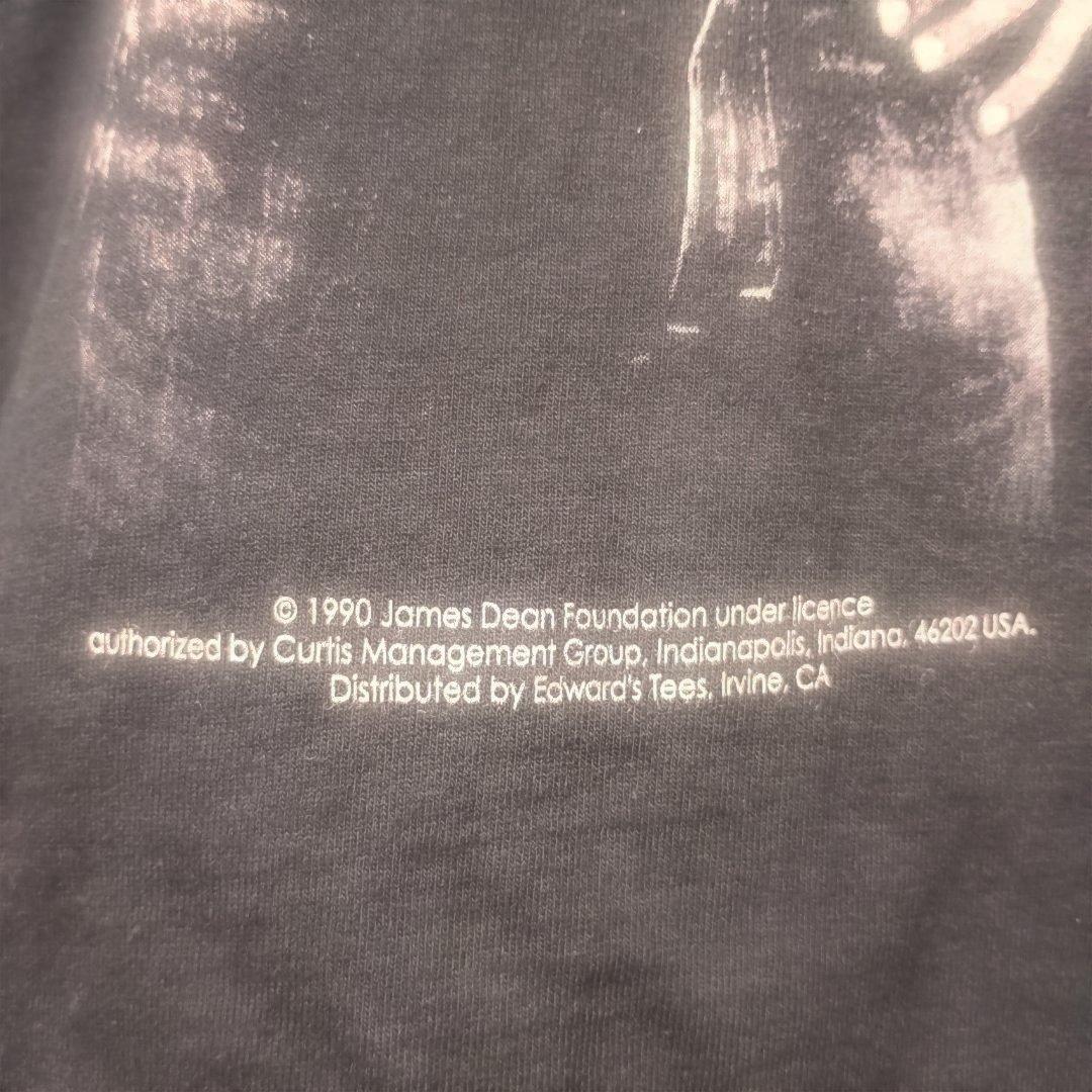 1990年 ジェームズ・ディーン Tシャツ 黒 女の子が着てもお洒落さん