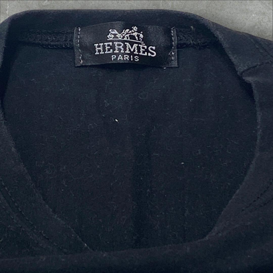 HERMES Tシャツ デザインTシャツ ブラック