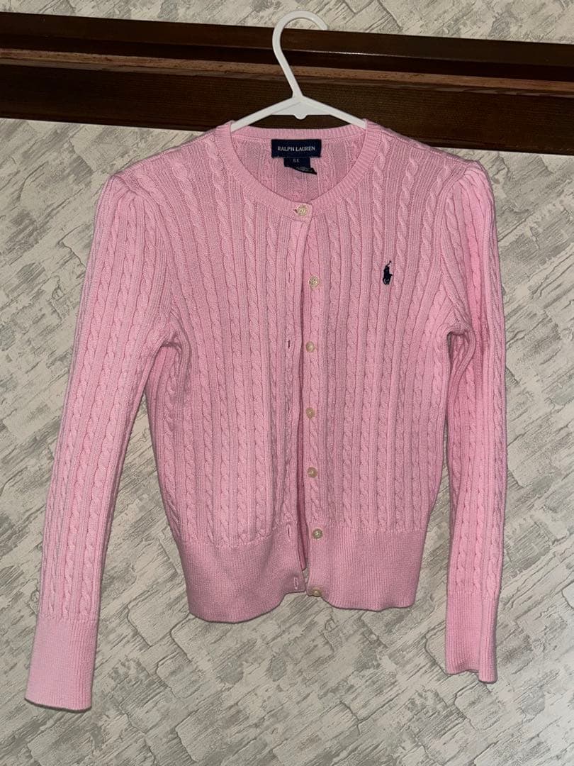 Polo Ralph lauren ラルフローレンピンク ニット カーディガン