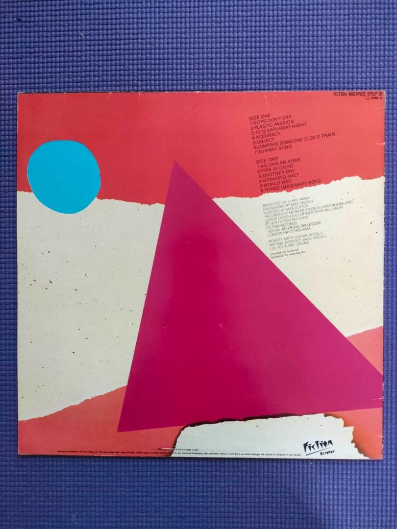 The Cure – Boys Don't Cry　ゴシックロック名盤　LP
