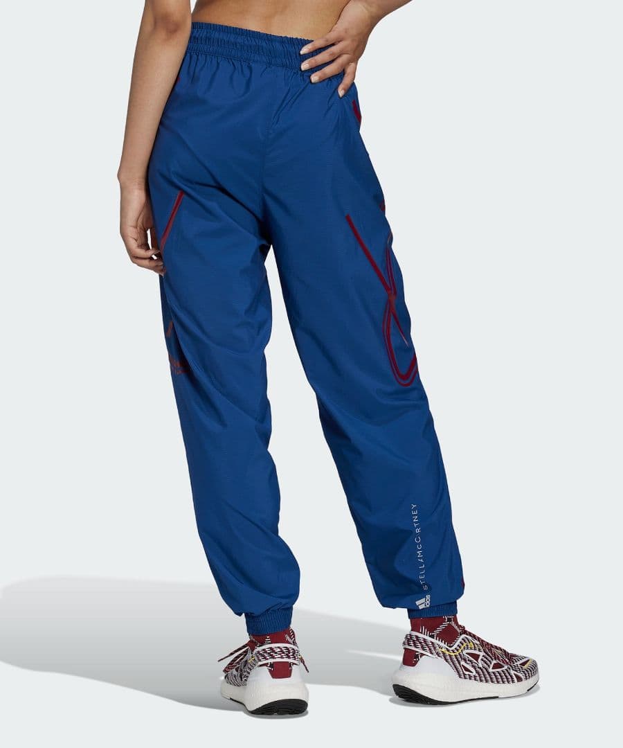 adidas ステラマッカートニー 軽量 トラックパンツ ブルー KRSサイズ