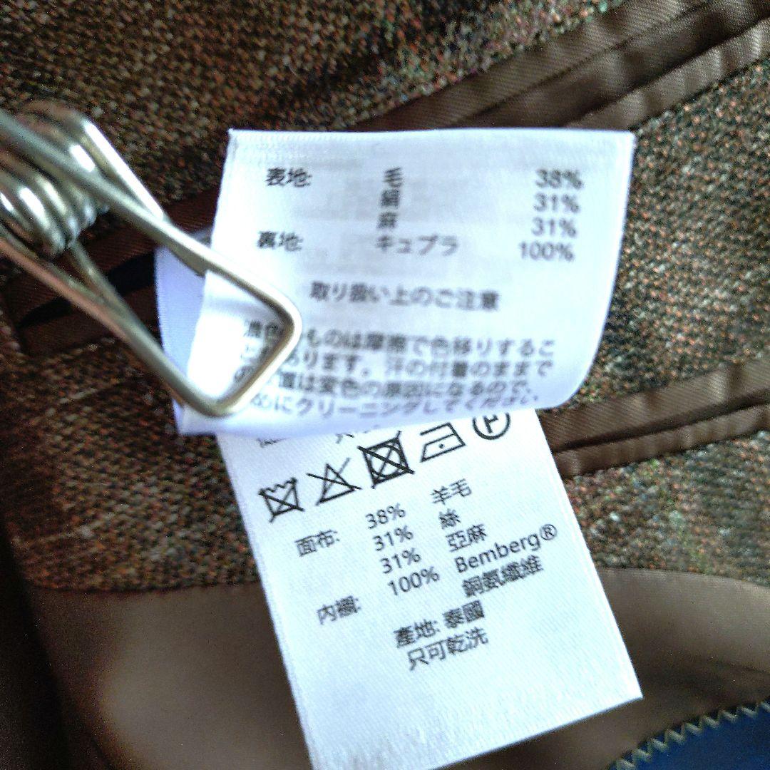 t*5様 ★新品 ブルックスブラザーズ/チェック柄ジャケット、麻、絹、軽くて楽な