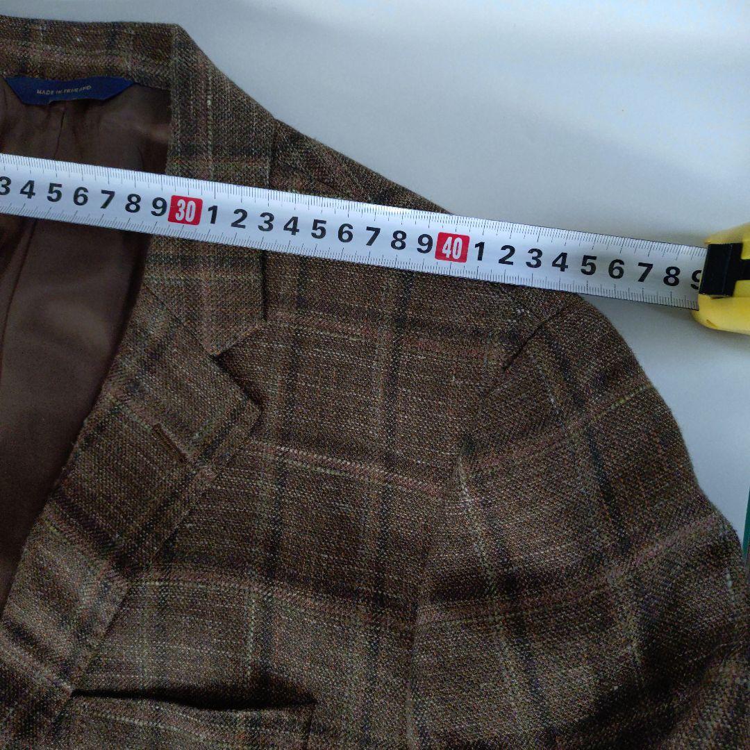 t*5様 ★新品 ブルックスブラザーズ/チェック柄ジャケット、麻、絹、軽くて楽な