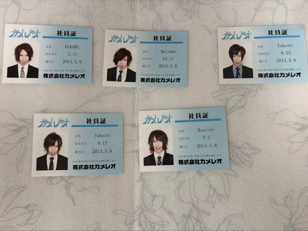カメレオ　妄想日記　配布DVD 社員証　チェキ　カード