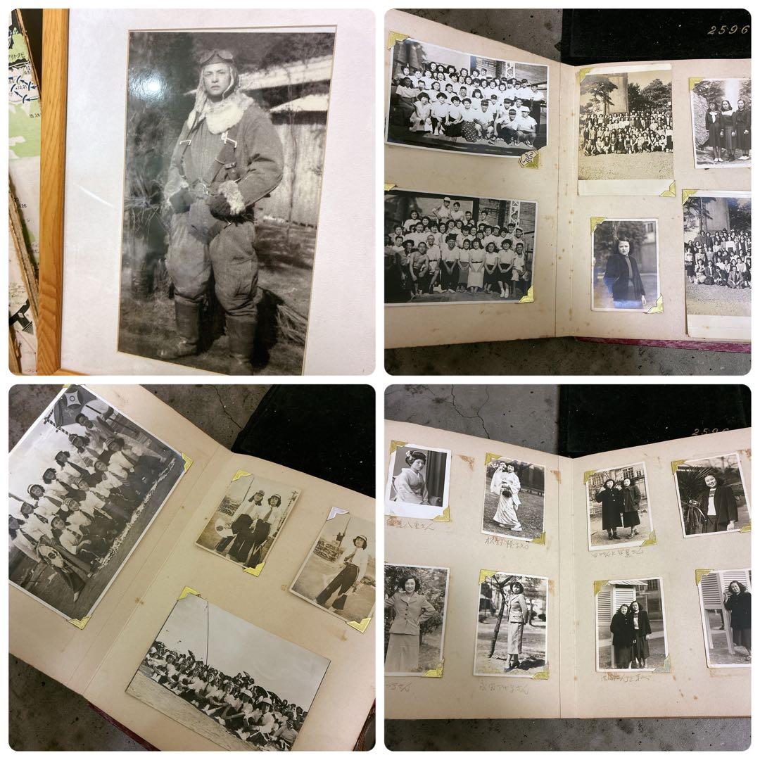 ロ*ン様 戦前 戦後 昭和10〜 陸軍少尉 他 個人写真 アルバム 大東亜戦争