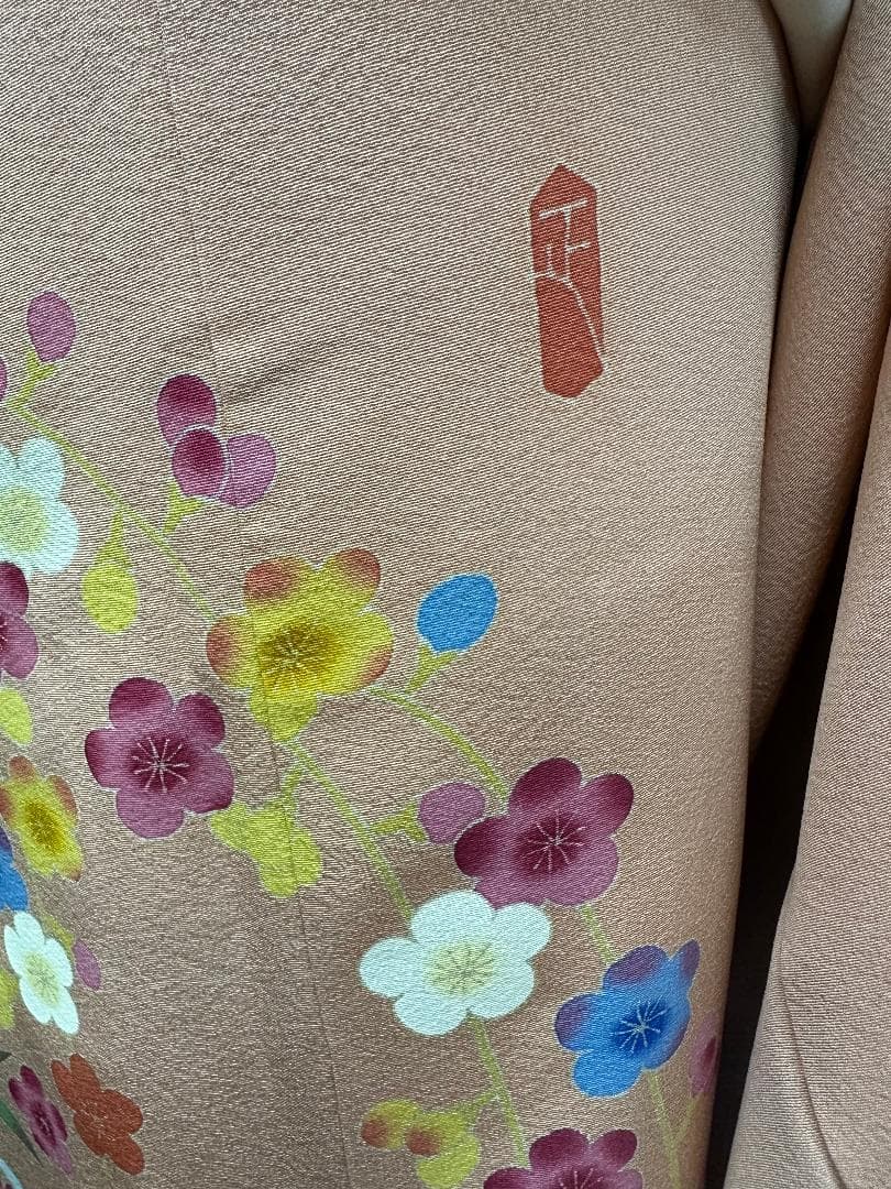 逸品 本加賀友禅 押田正義 桃色鴛鴦四季の花 フルセット