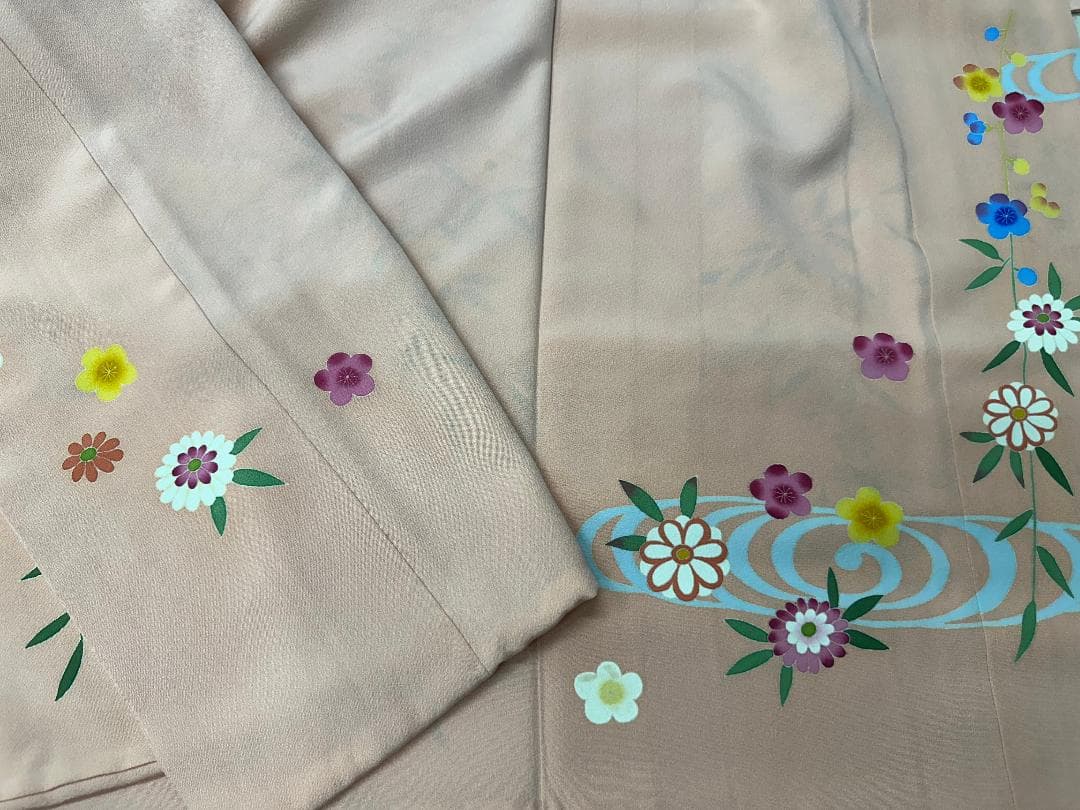 逸品 本加賀友禅 押田正義 桃色鴛鴦四季の花 フルセット