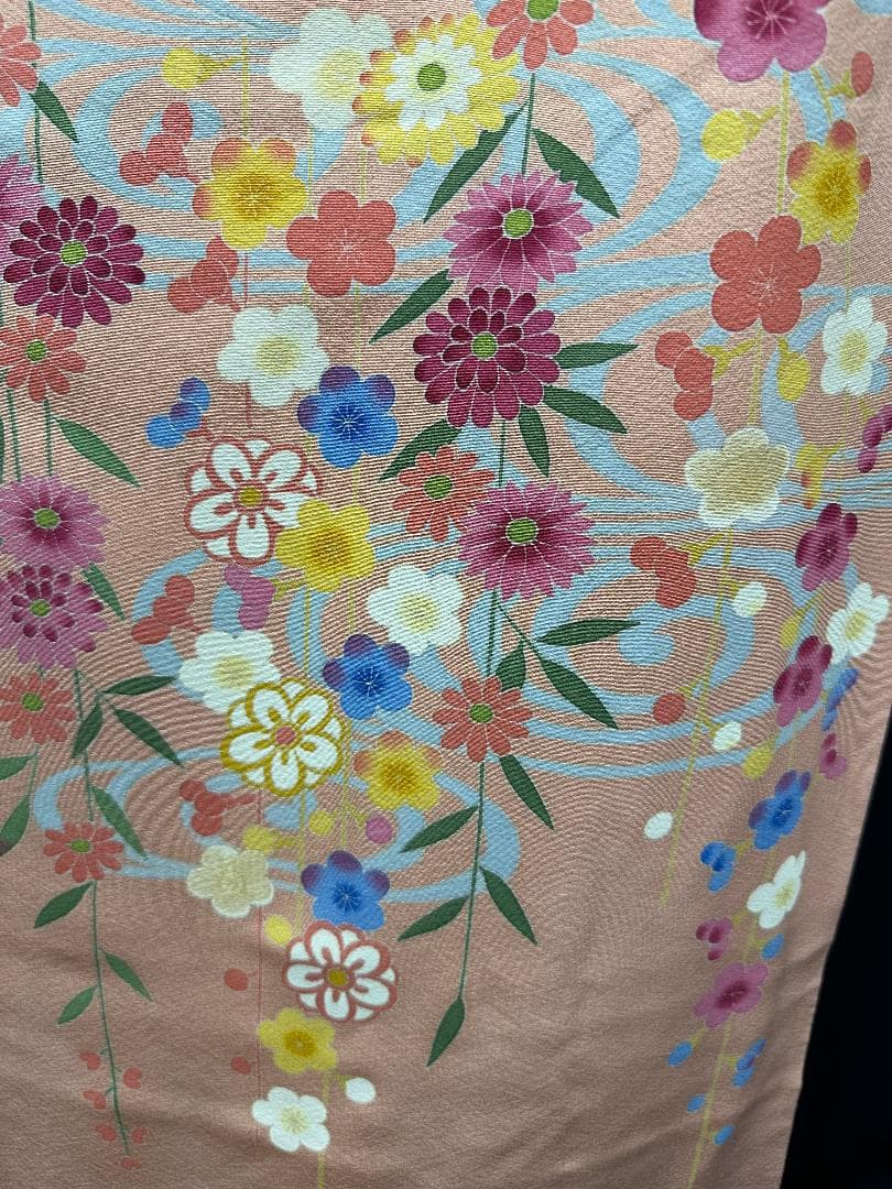 逸品 本加賀友禅 押田正義 桃色鴛鴦四季の花 フルセット