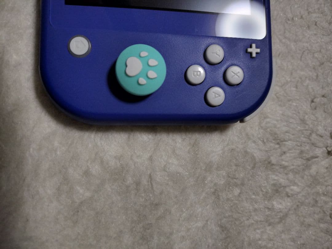 動作品Nintendo Switch Lite ブルー 本体良品肉球カバー