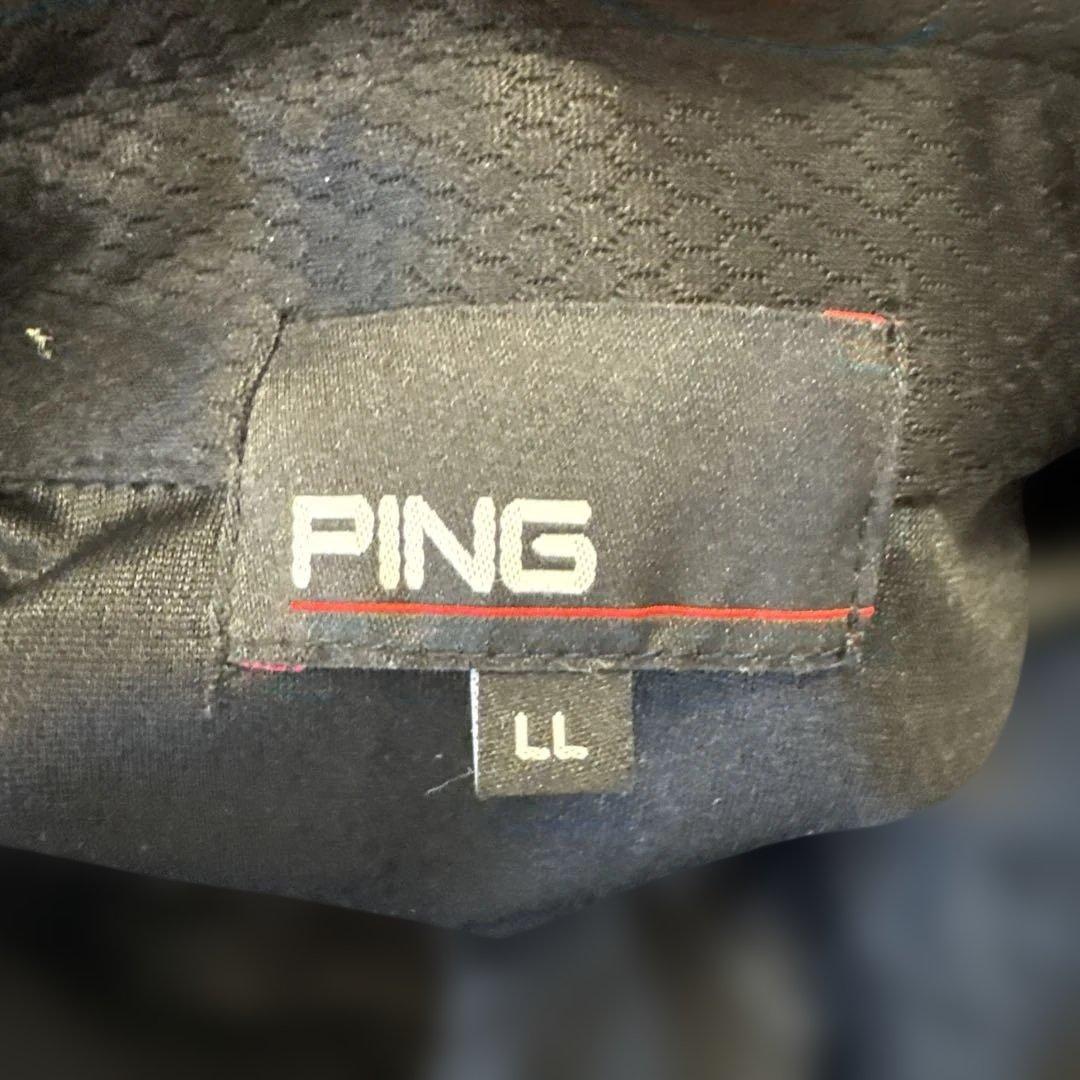 PING 黒シャツと白ショートパンツセット