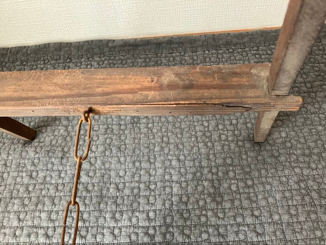 木製脚立　古道具