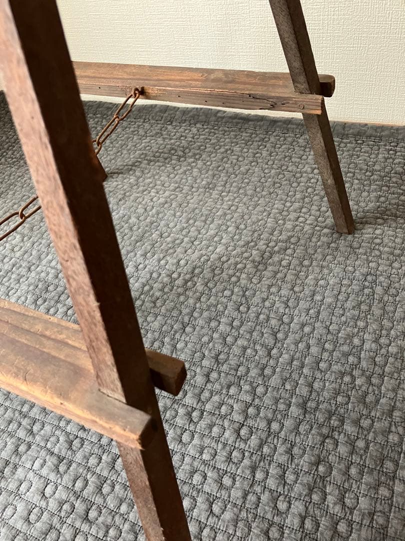 木製脚立　古道具
