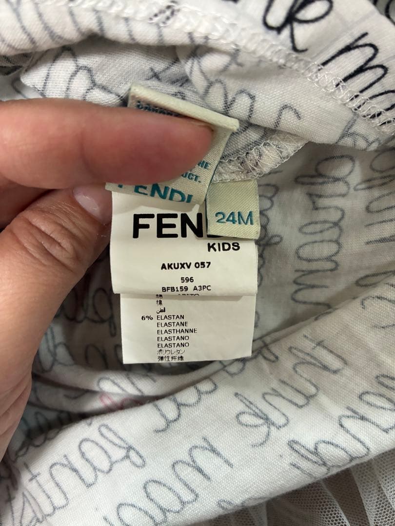 Fendi Kids 24M 長袖ワンピース　90