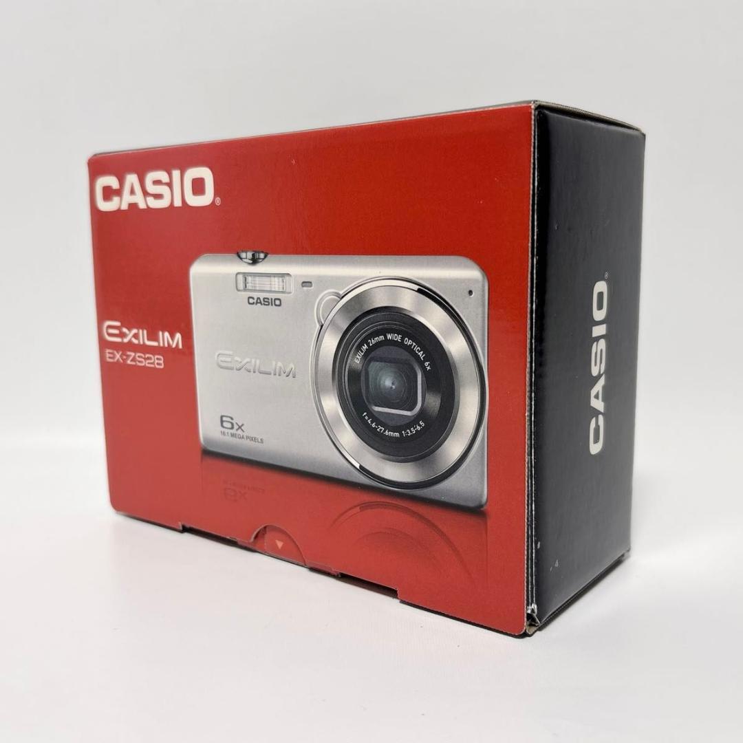 CASIO EXILIM EX-ZS28 シルバー 未使用級 極美品 箱付き