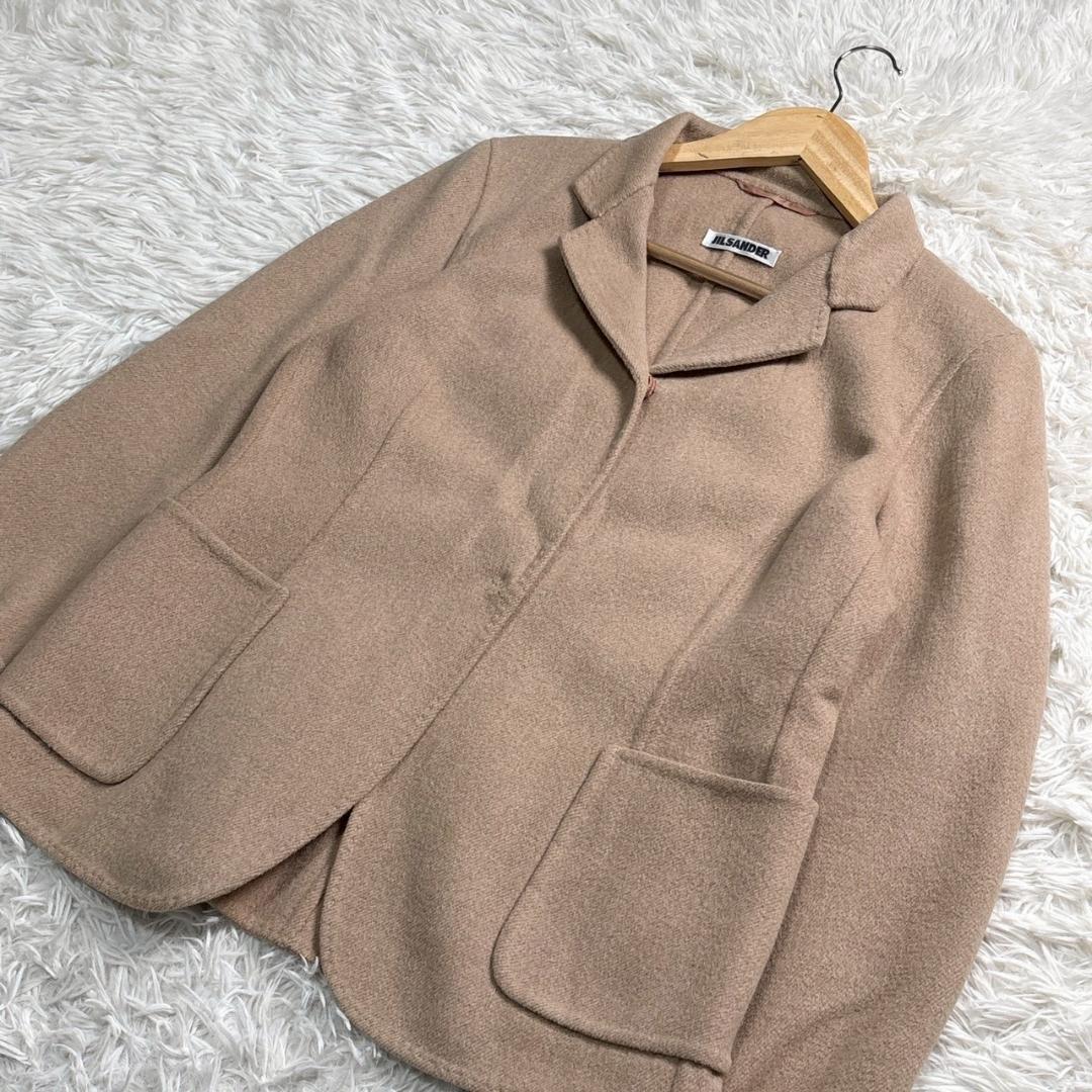 JIL SANDER　ベージュ テーラードジャケット　38 アンゴラ M相当