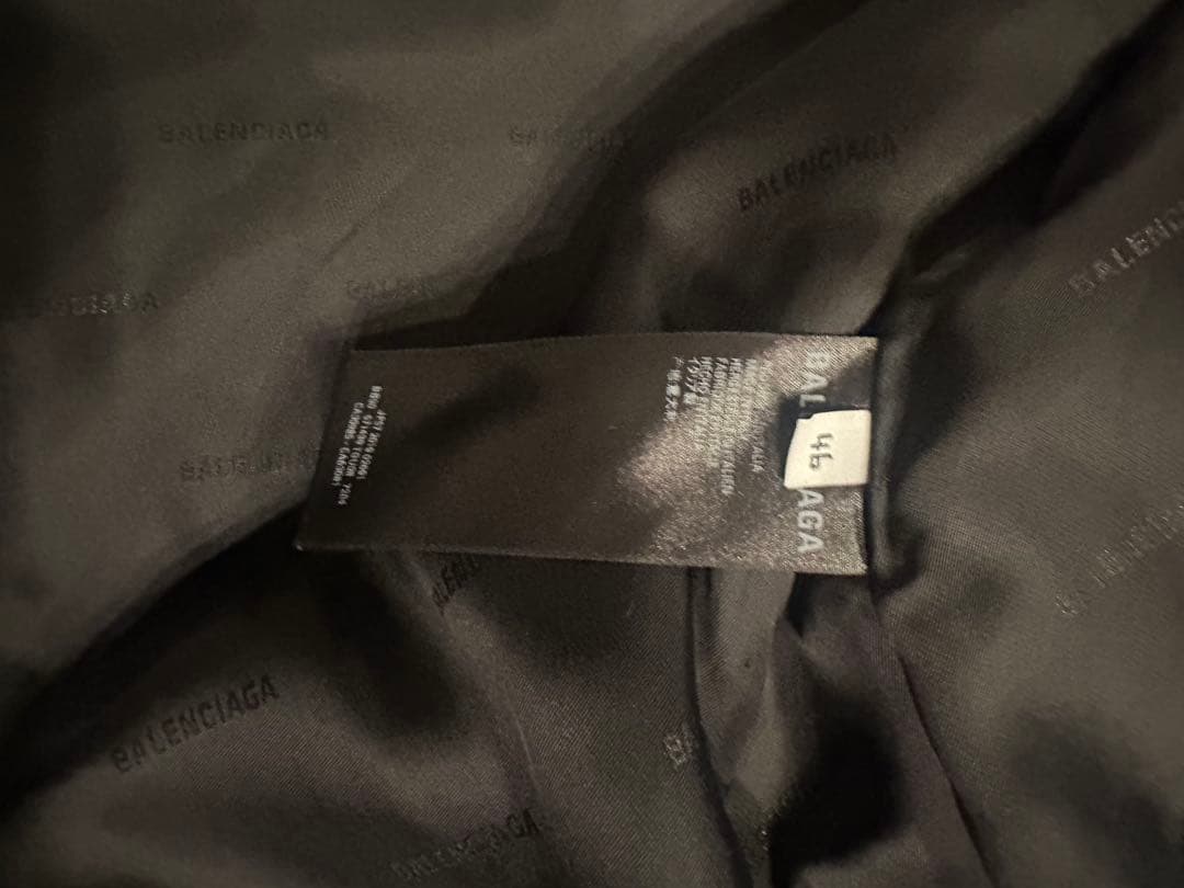 Balenciagaロゴジップアップジャケット ネオンイエロー ボアジャケット