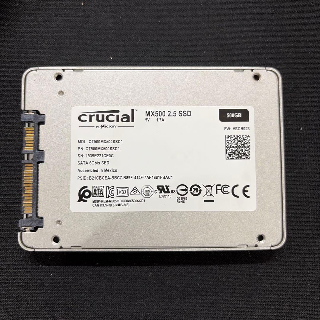 T*n様 crucial MX500 500GB 2.5インチSSD ②