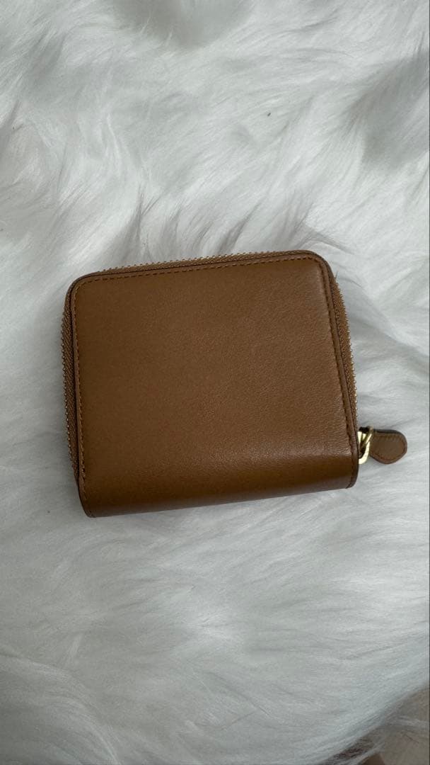 Ralph Lauren 二つ折り財布 ロゴ金具 ブラウン