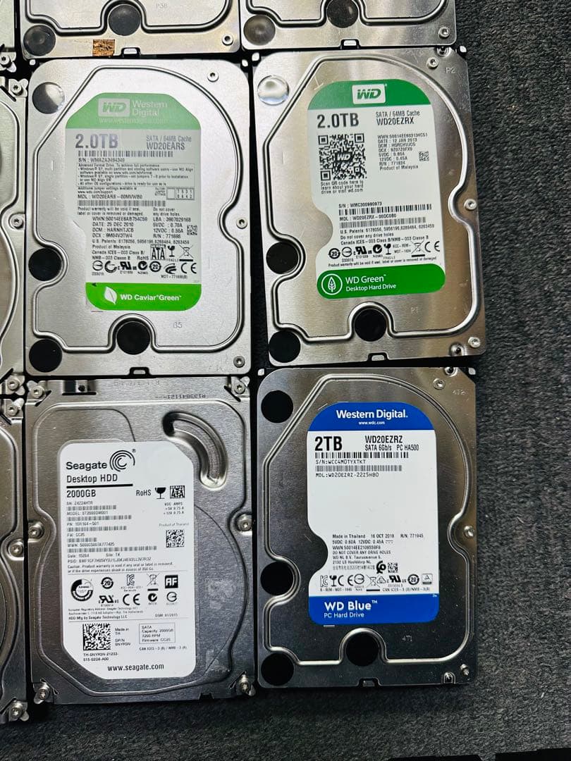 16点セット【ジャンク】3.5インチHDD/2TB*16個