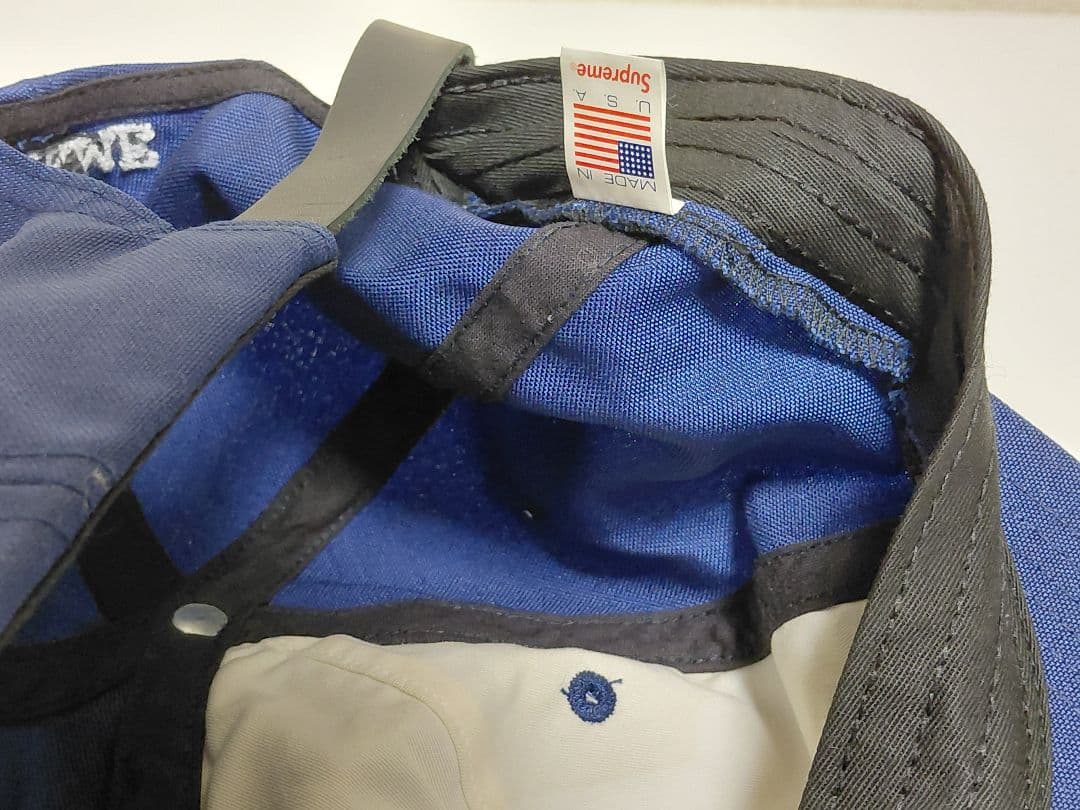 美品　Supreme　Cordura　S Logo　6-Panel　\"Navy\"