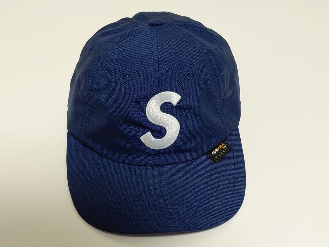 美品　Supreme　Cordura　S Logo　6-Panel　\"Navy\"