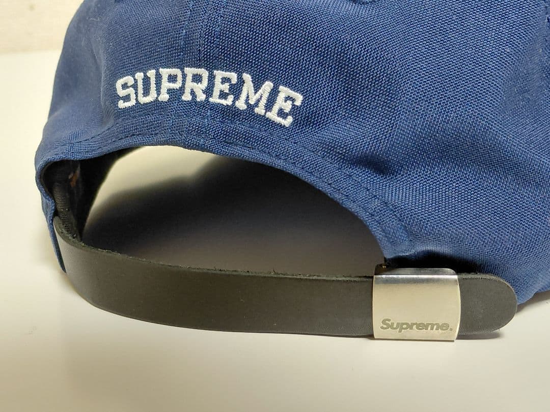 美品　Supreme　Cordura　S Logo　6-Panel　\"Navy\"