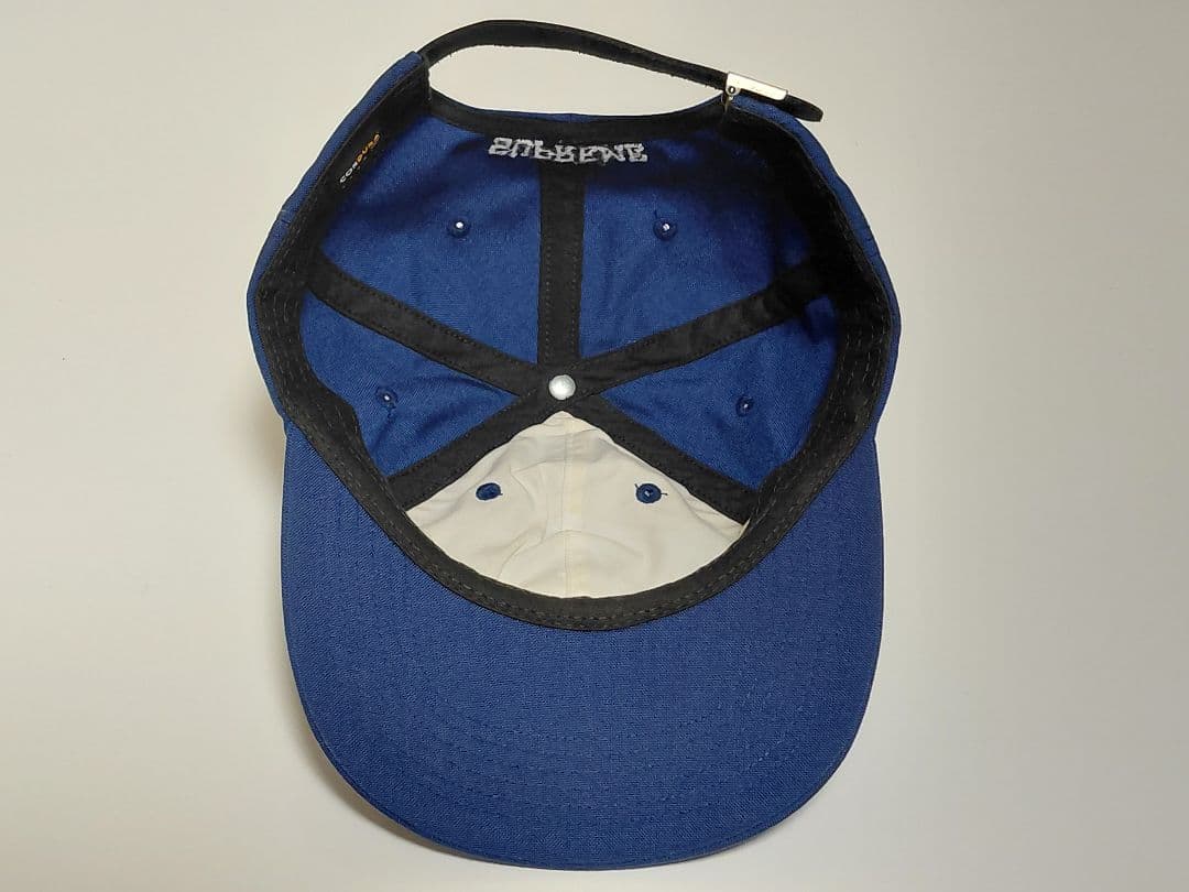 美品　Supreme　Cordura　S Logo　6-Panel　\"Navy\"
