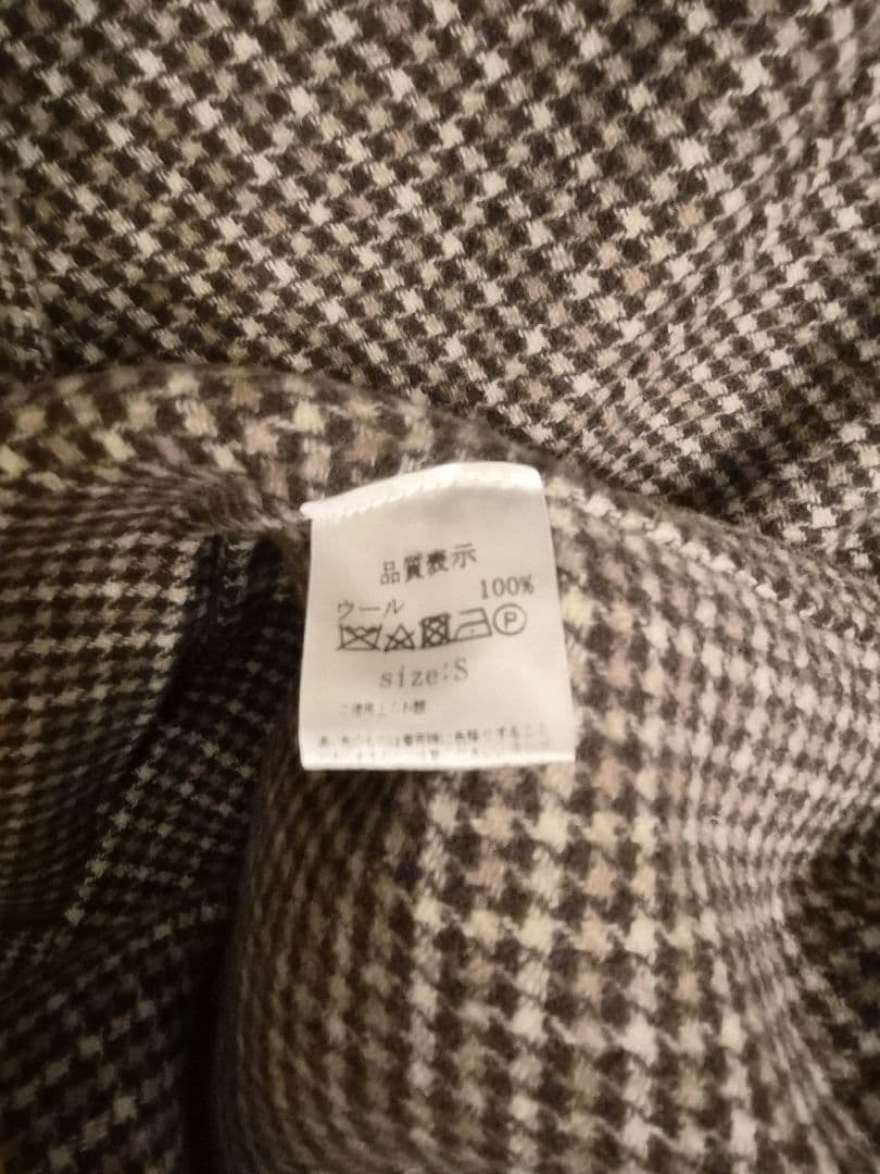 ok.soonグレンチェックウールリバーコート