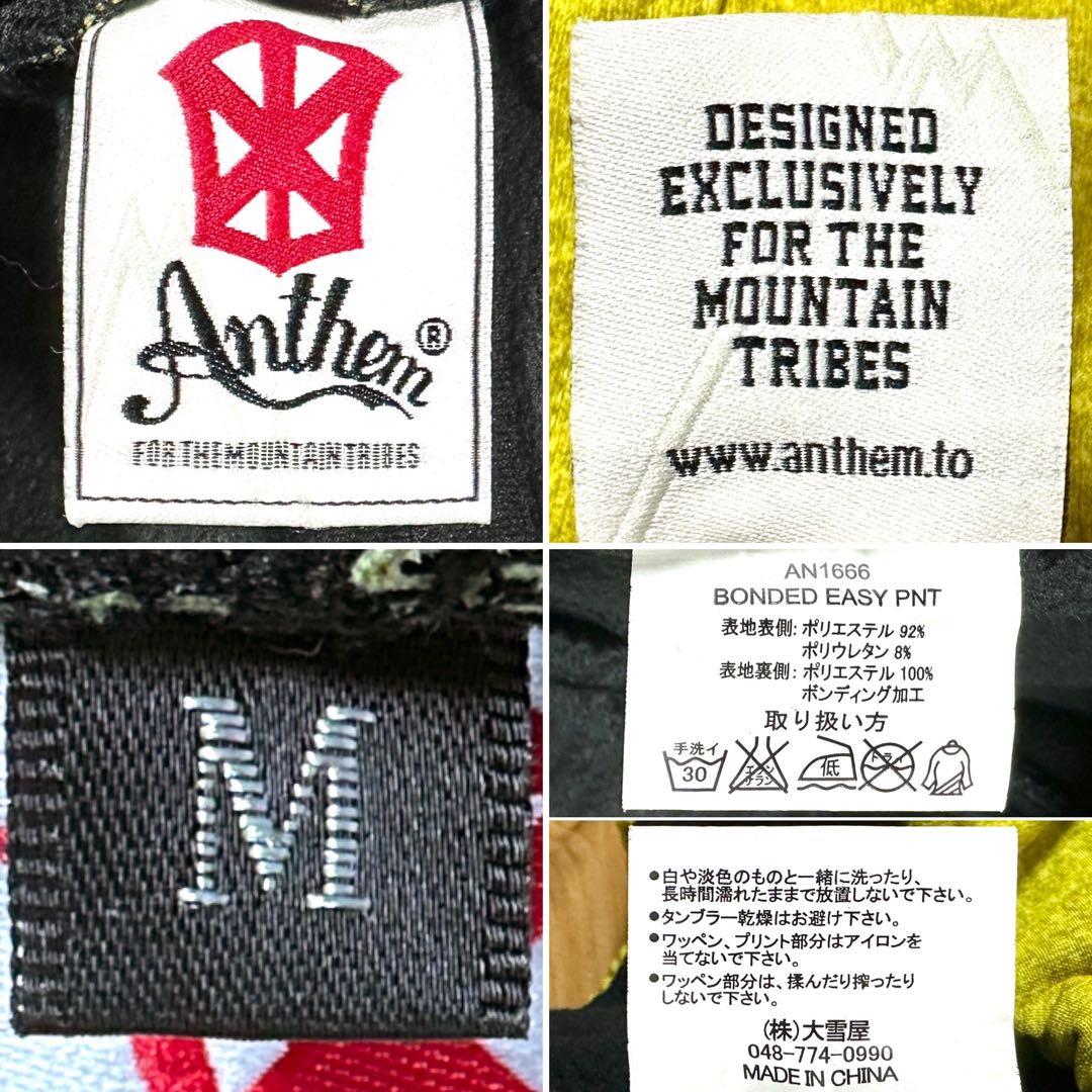 ☆美品☆ ANTHEM 耐水 裏フリース ストレッチ スノボパンツ スノーパンツ