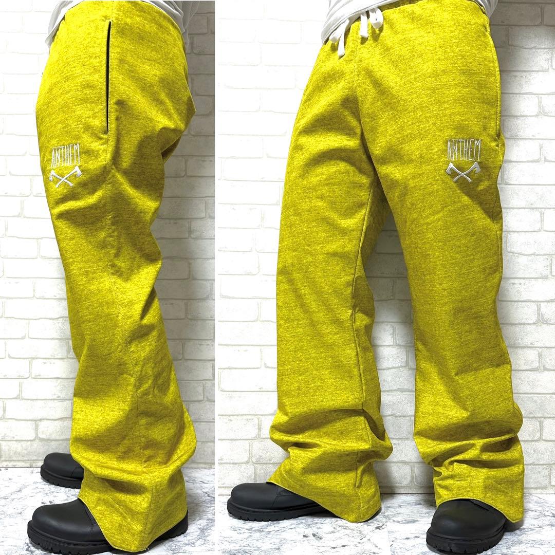 ☆美品☆ ANTHEM 耐水 裏フリース ストレッチ スノボパンツ スノーパンツ