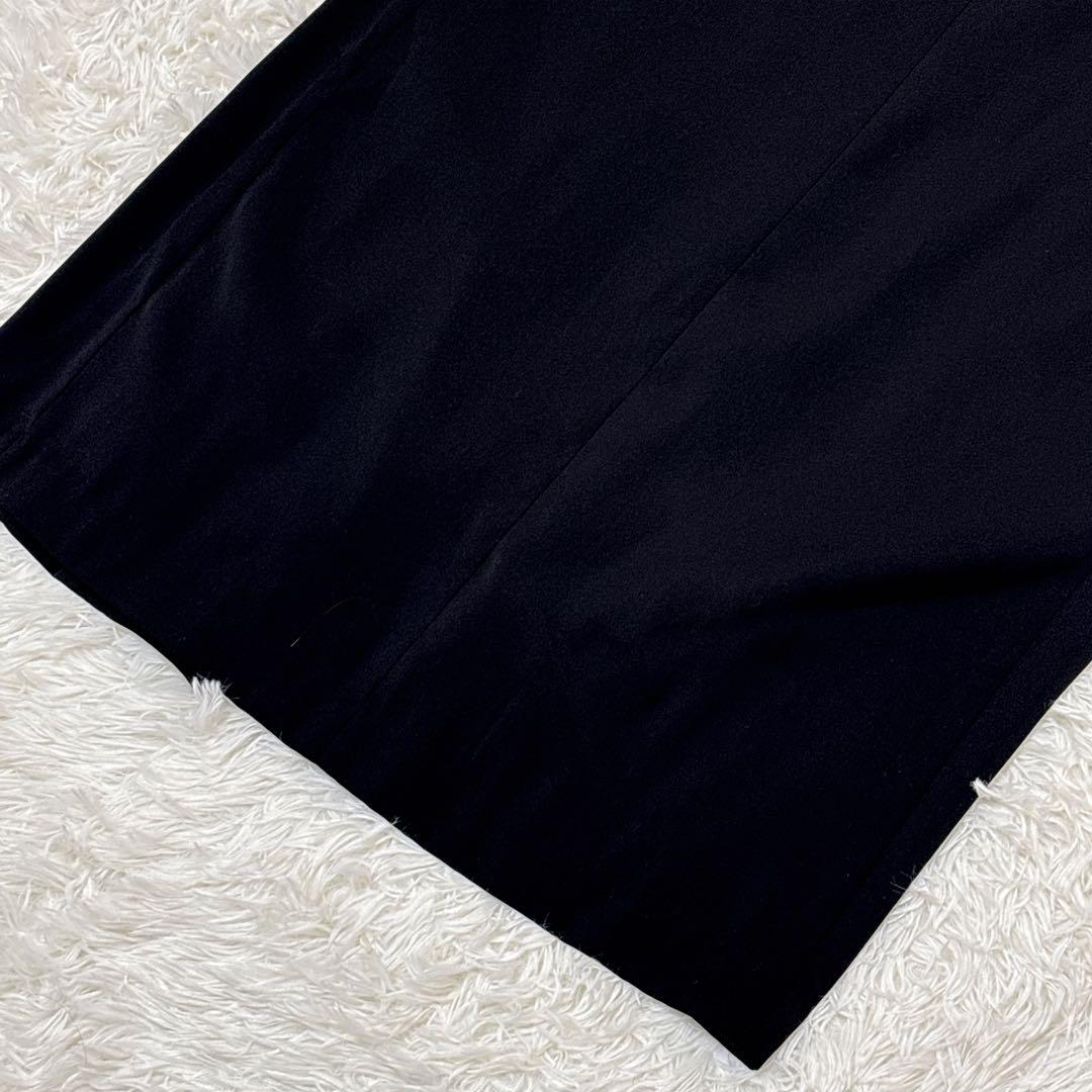anuke Tuck Long Skirt タックロングスカート 黒 38