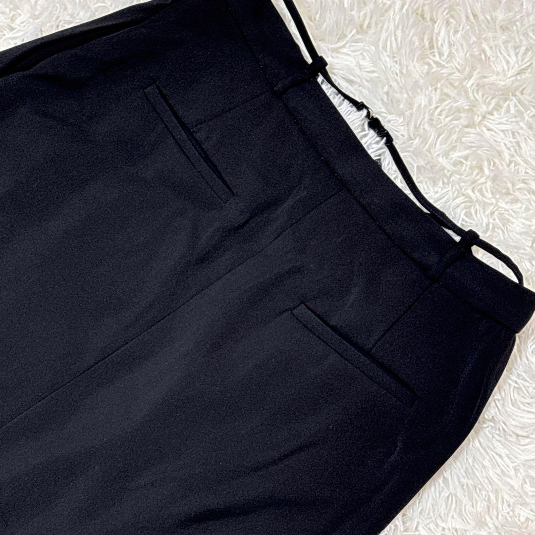 anuke Tuck Long Skirt タックロングスカート 黒 38