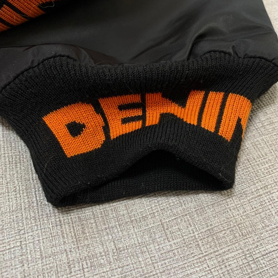 DENIM TEARS ボンバージャケット ブラック ナイロン ワッペン L