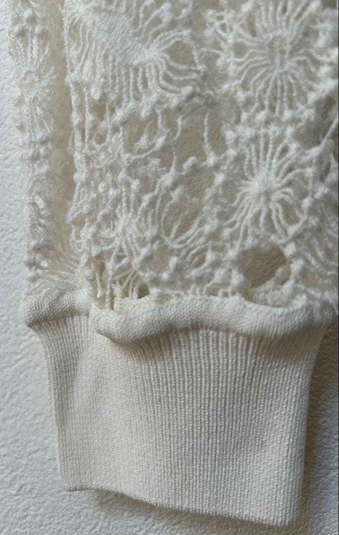 Ermanno Scervino ホワイトレースカーディガン