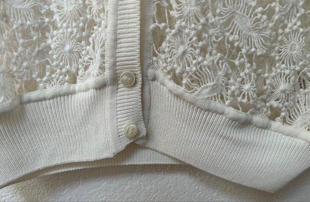 Ermanno Scervino ホワイトレースカーディガン