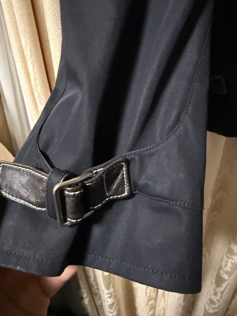 エルメス_ジャケット_オイルドコットン_ネイビー_XL_マルジェラ期_極美品