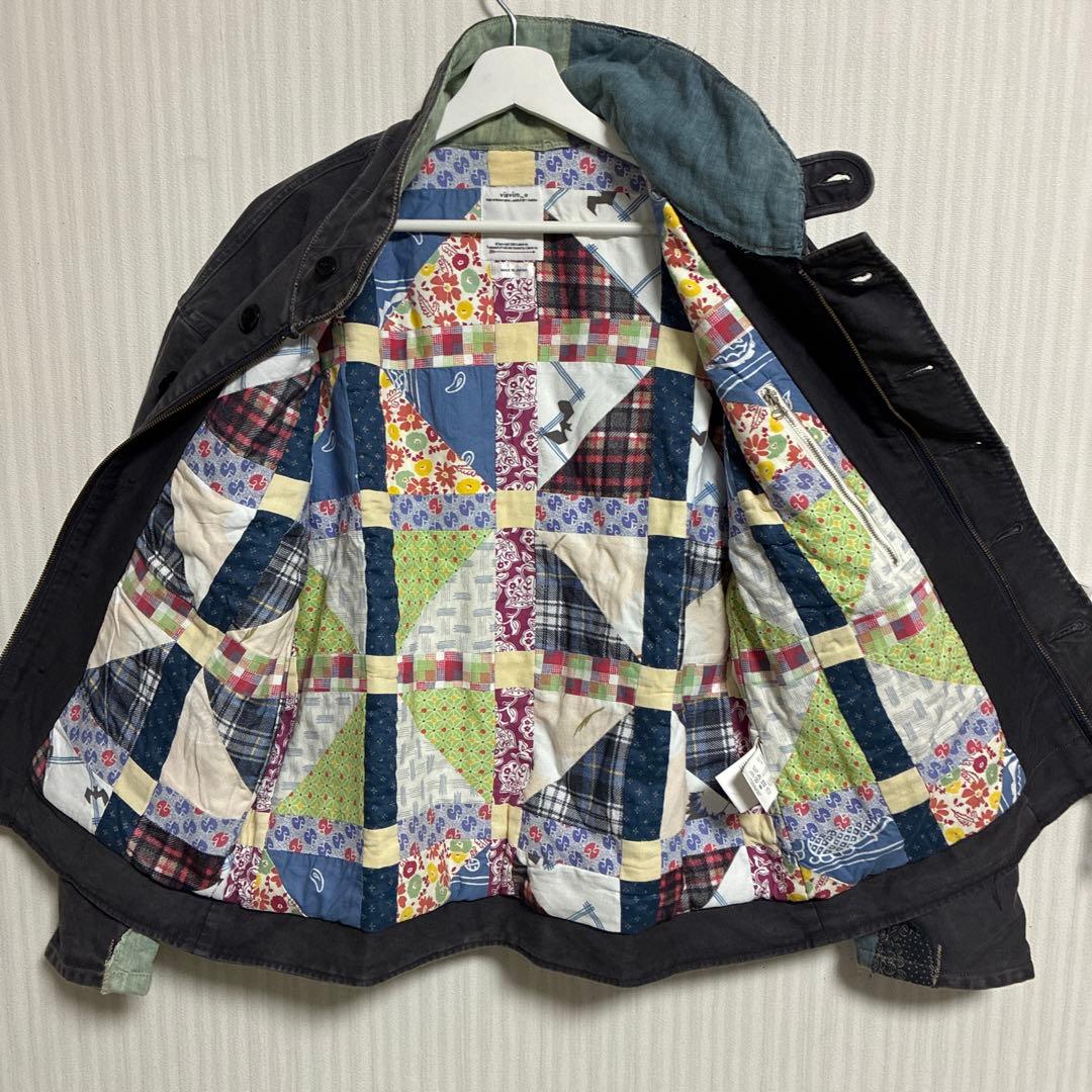 #1147 visvim パッチワーク裏地 ジャケット 日本製 古着
