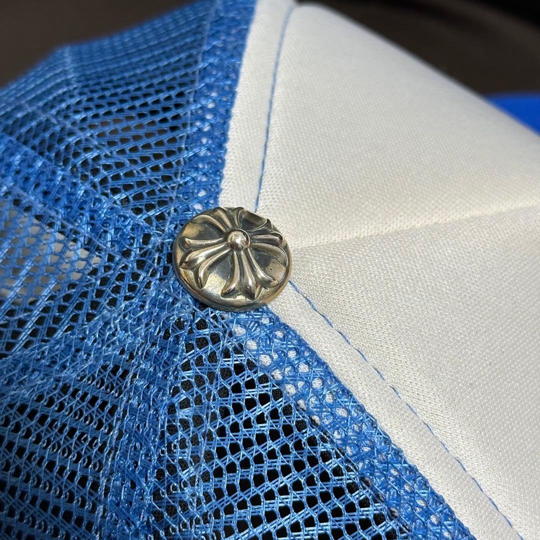 CHROME HEARTS 3セメタリーパッチ トラッカーキャップ ブルー