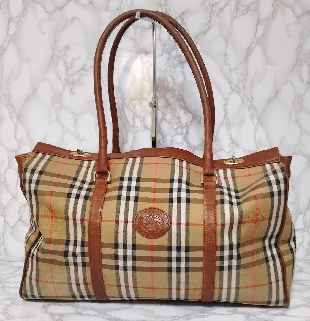 セール❢BURBERRY バーバリー ボストンバッグ ノバチェック 旅行バッグ