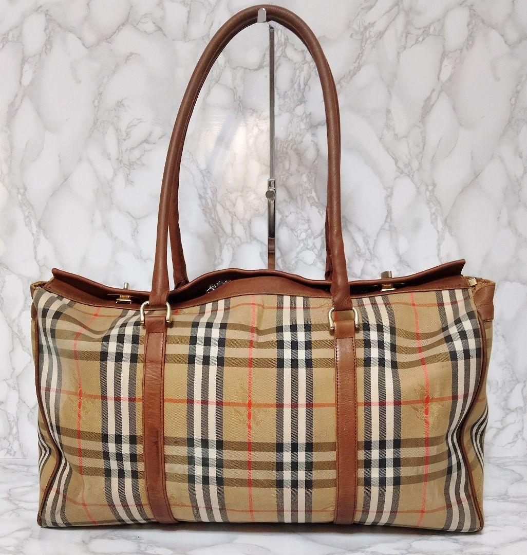 セール❢BURBERRY バーバリー ボストンバッグ ノバチェック 旅行バッグ