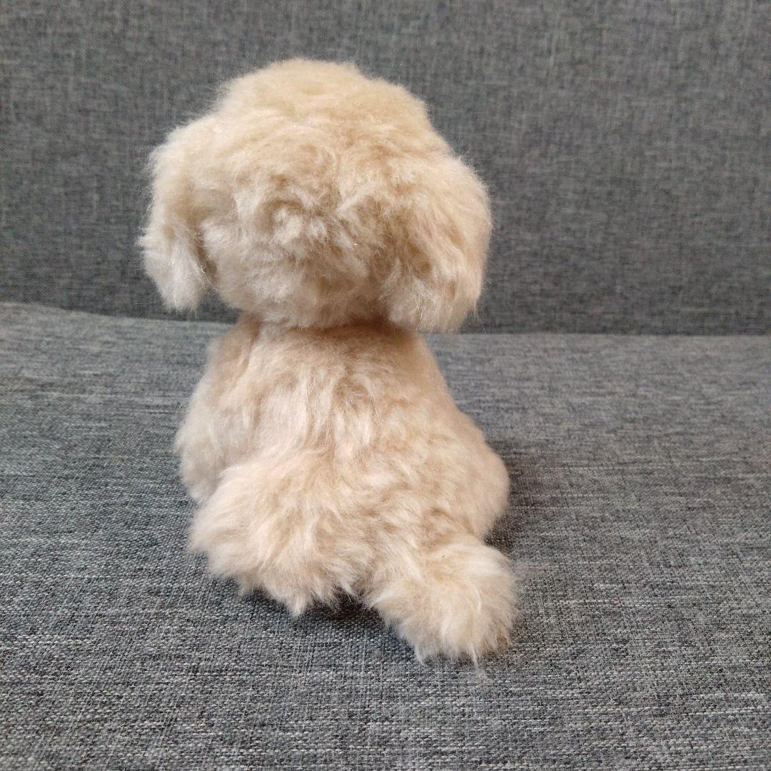 羊毛フェルト＋毛糸　トイプードル　マルプー　アプリコット　犬　ハンドメイド