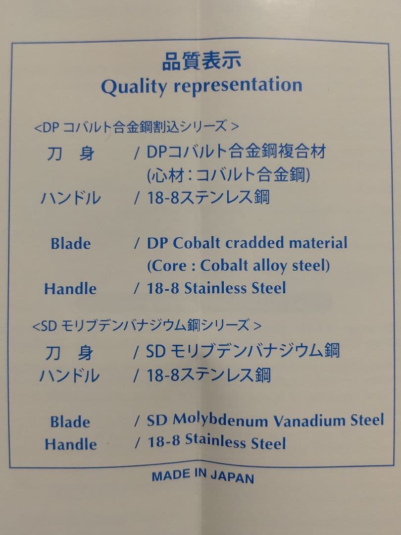 藤次郎 TOJIRO PRO DP コバルト合金鋼割込 三徳包丁 170mm