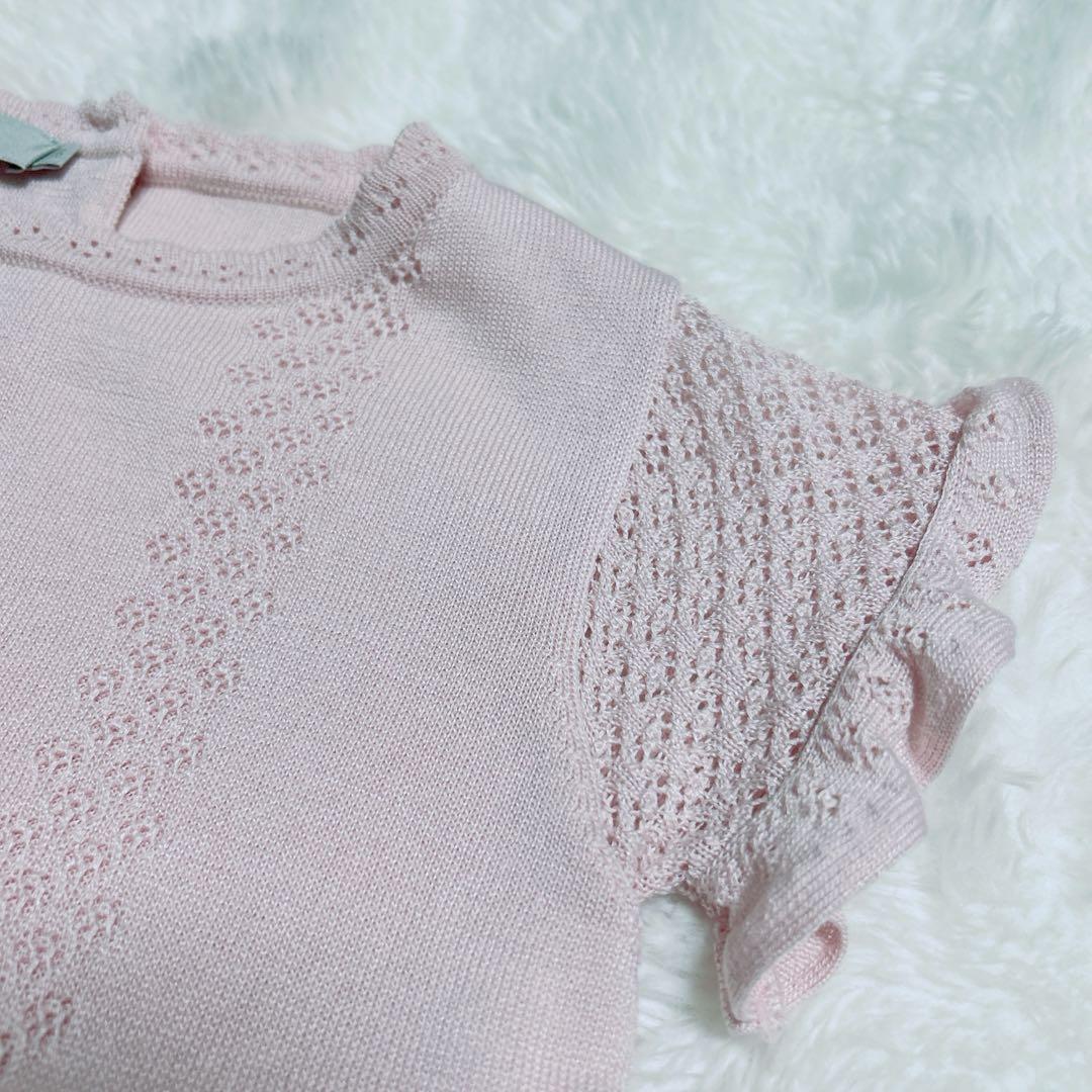 【95センチ】BabyDior ディオール　ワンピース　レース　ピンク