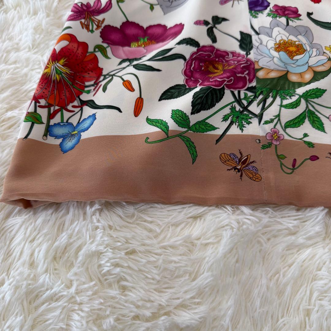 GUCCI 50 YEARS IN JAPAN フローラ シルク ワンピース 花