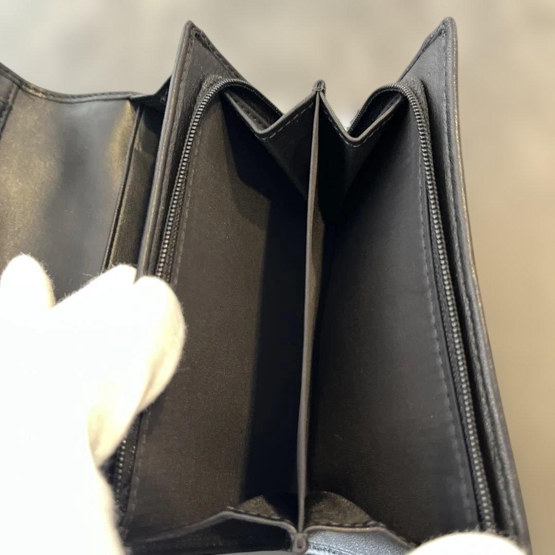 小物 Coach Compact Wallet Soho Black leather