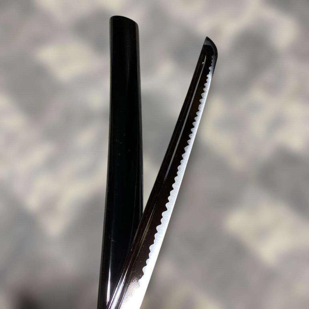 格安高級居合刀 濃緑柄 竹笹木瓜鉄鍔 黒呂鞘