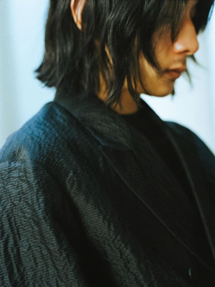 LIDNM SILK LINEN SUCKER JACKET Lサイズ美品