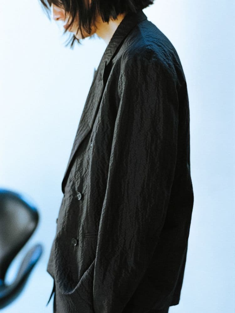 LIDNM SILK LINEN SUCKER JACKET Lサイズ美品